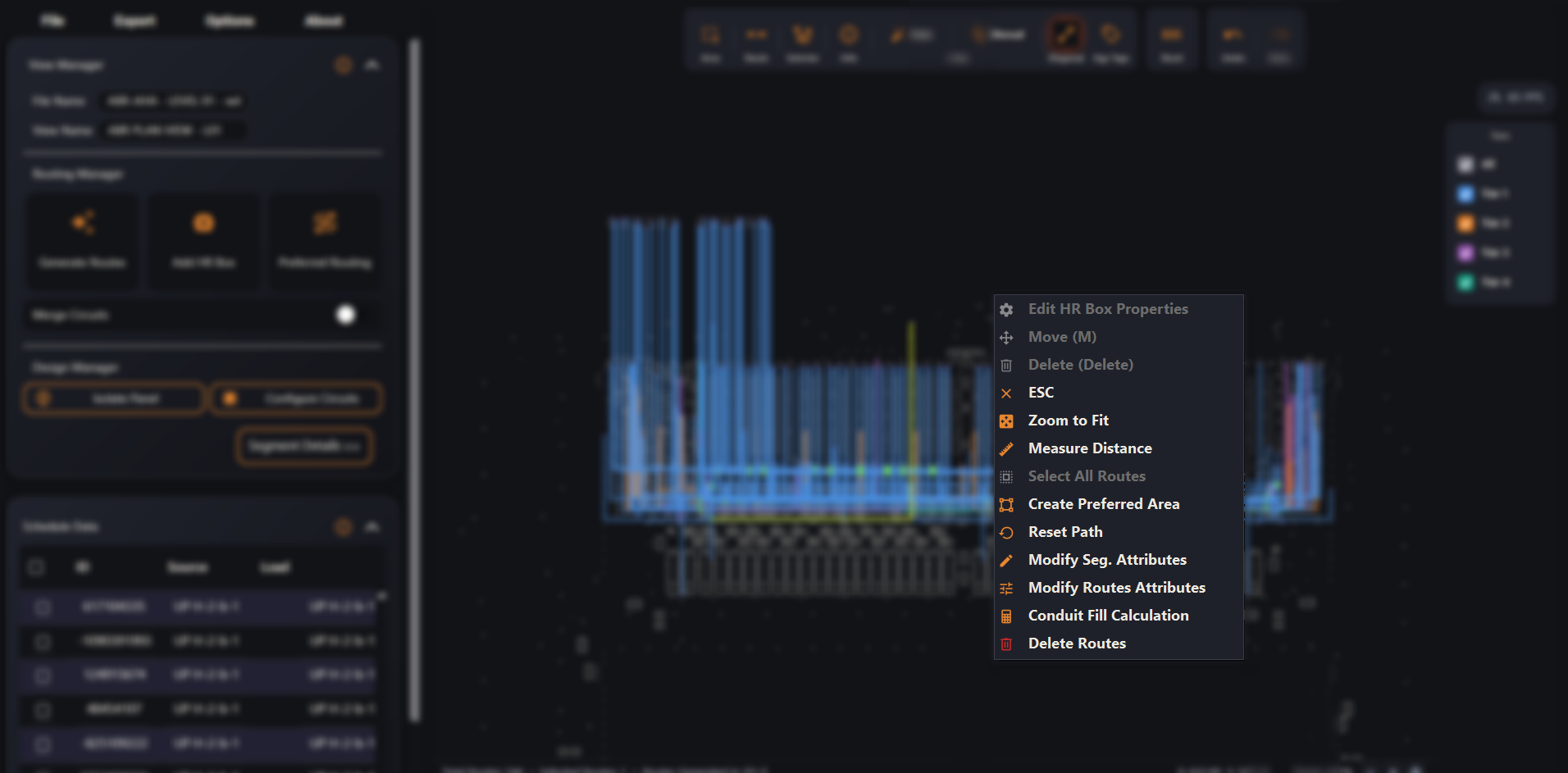 The right-click context menu in the desktop viewer