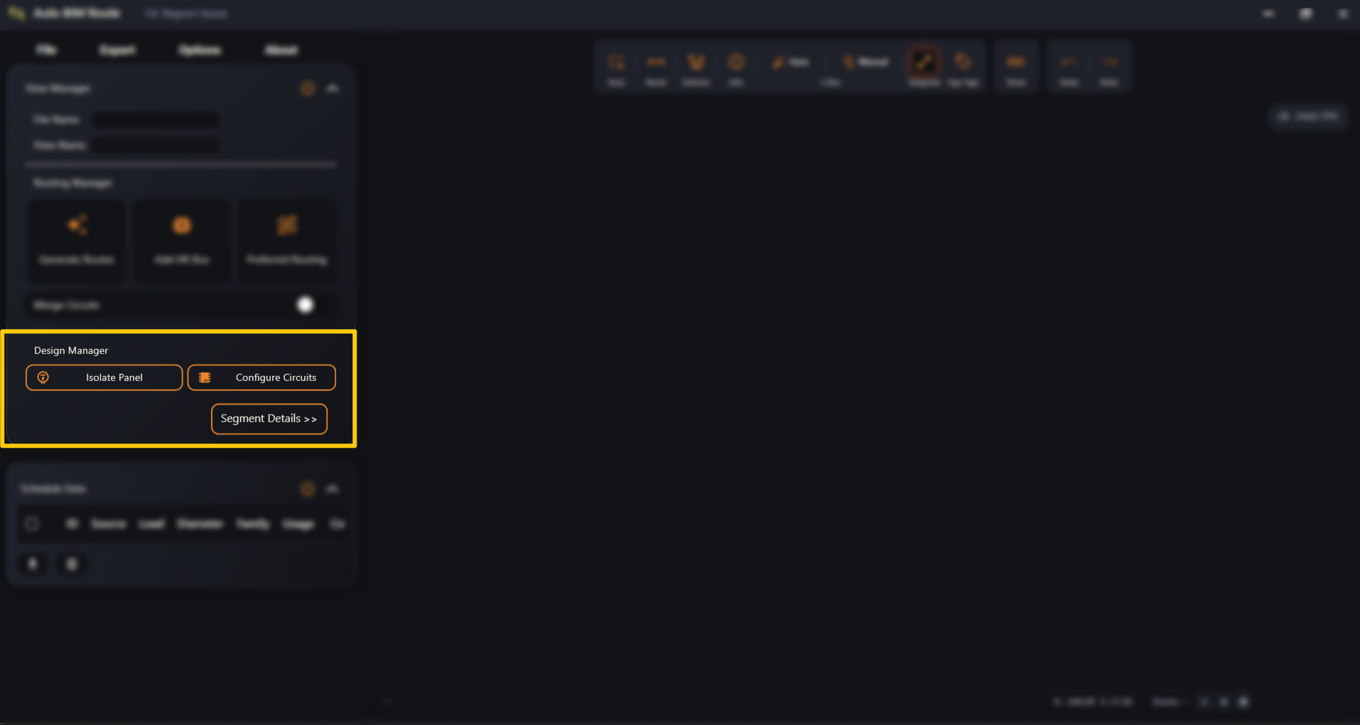 Design Manager, highlighted in the main window