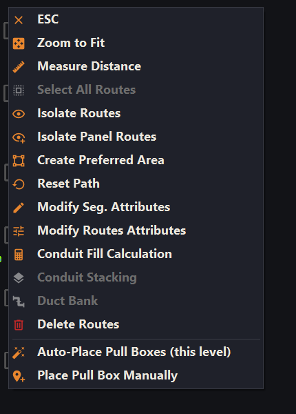 The right-click context menu