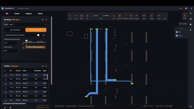 Exporting a design layout and importing it back in the same state